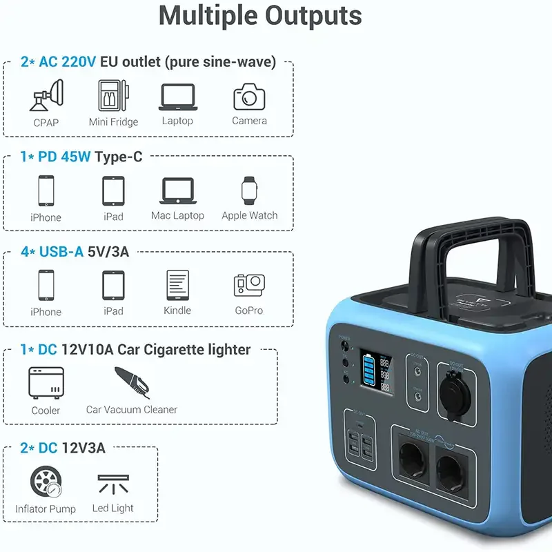 Bluetti AC50S power station 500Wh (bl)
