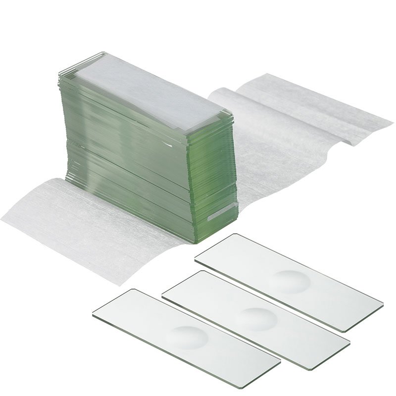 Bresser mikroskop objektglas m/fordybning (50 stk.)