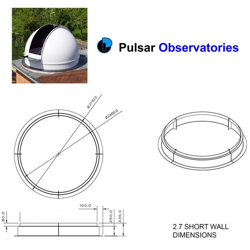 Pulsar Observatorium kuppel 2,7 meter