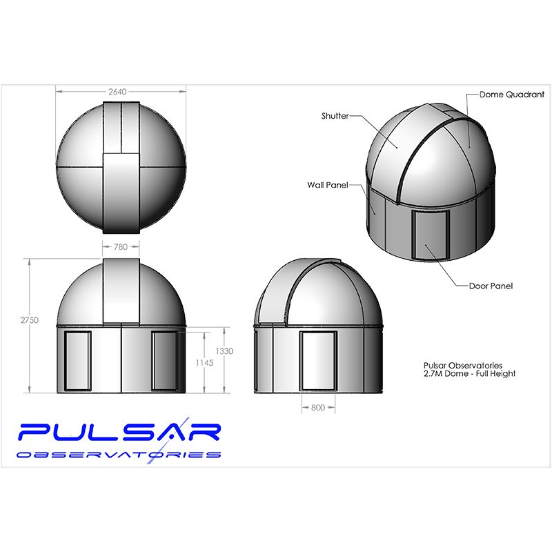 Pulsar Observatorium 2,7 meter