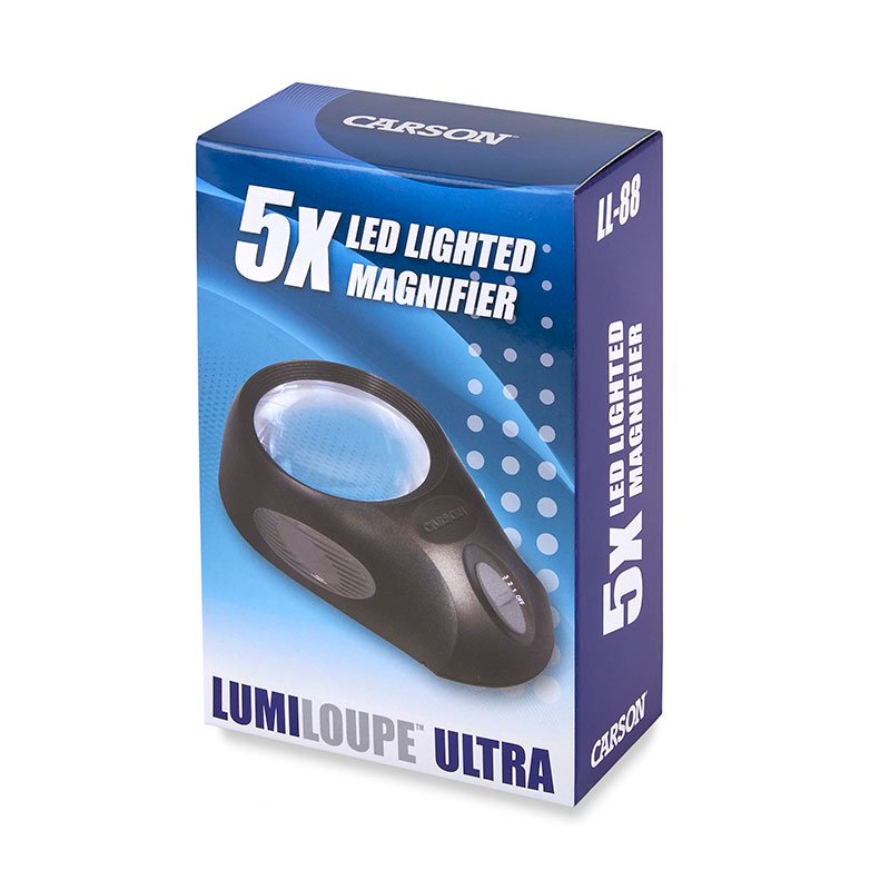Carson LL-88 Lumiloupe Ultra standlup 5x m/LED