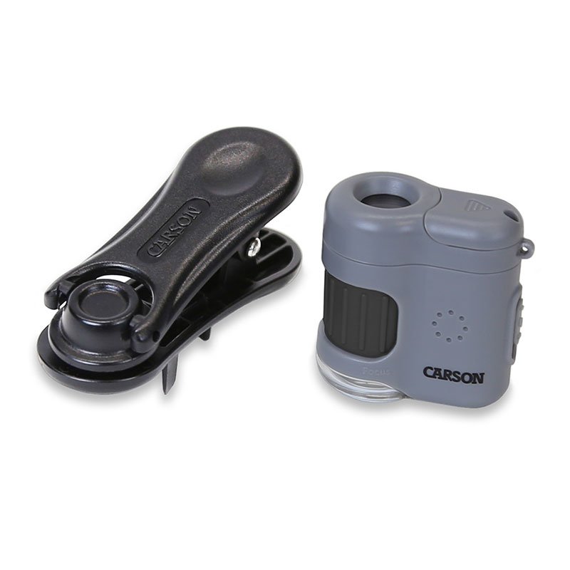 Carson MicroMini 20x lommemikroskop m/Smartphone adapter (MM-380)