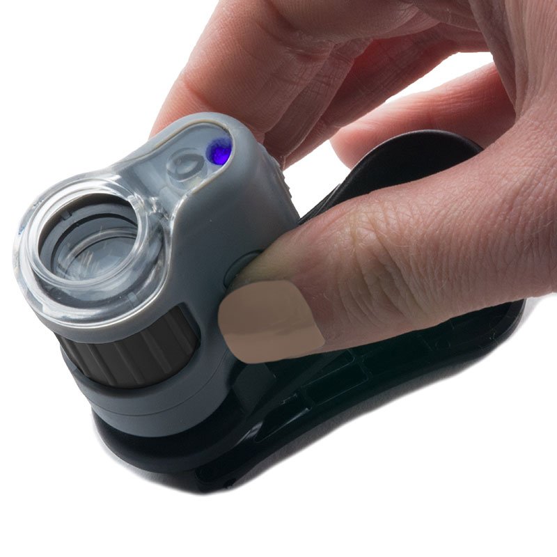 Carson MicroMini 20x lommemikroskop m/Smartphone adapter (MM-380)