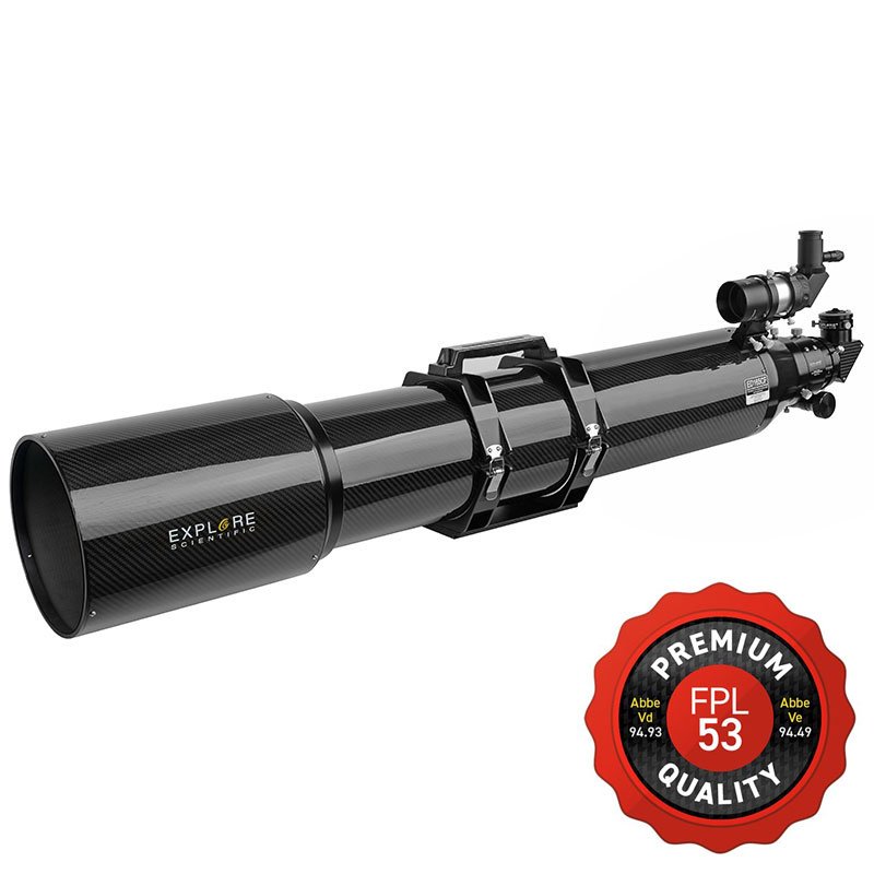 Explore Scientific 165mm FPL53 ED triplet APO Carbon m/Feather-Touch