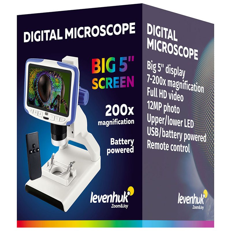 Levenhuk Rainbow DM500 LCD digital mikroskop m/LED (7x-50x/200x)