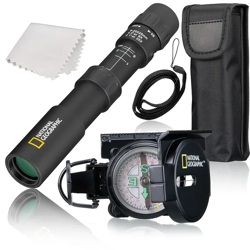 National Geographic 8-25x25 og kompas